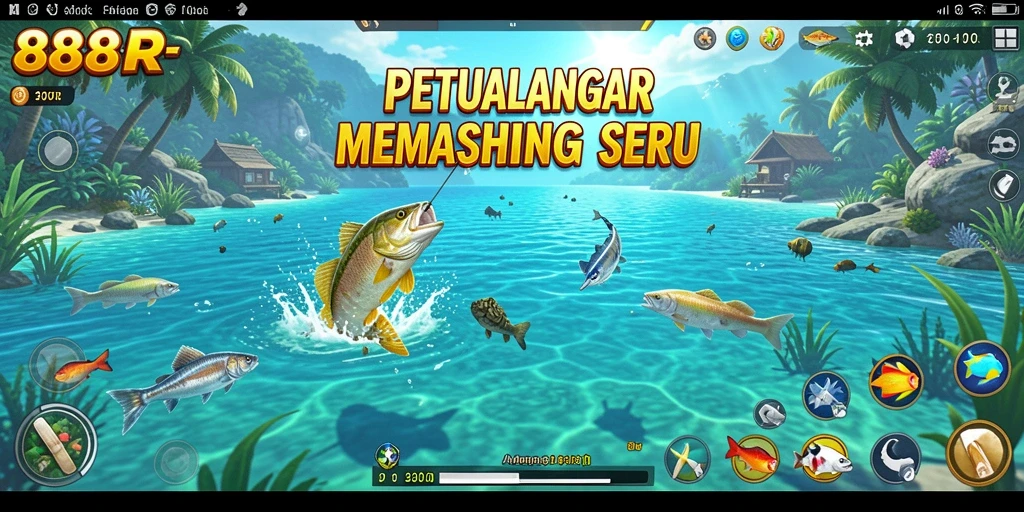 Tangkapan ikan besar dalam gameplay seru 888R.