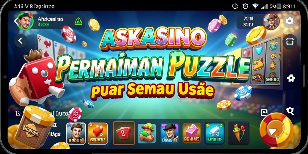Screenshot gameplay ASKASINO menampilkan tantangan teka-teki yang menarik.
