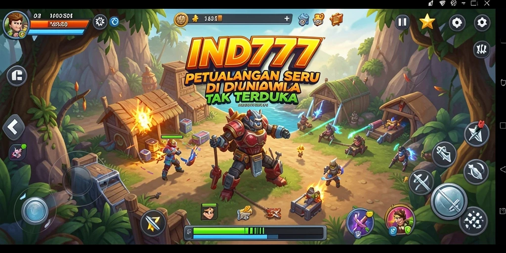Screenshot gameplay IND777 menampilkan aksi seru dan lingkungan yang indah.
