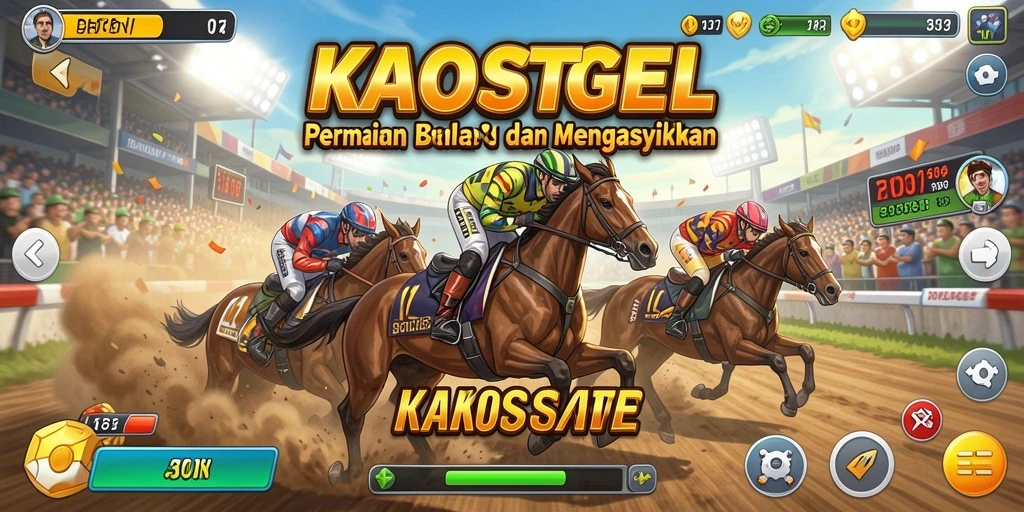 Tampilan mendebarkan saat beraksi di lintasan balap KAOSTOGEL.