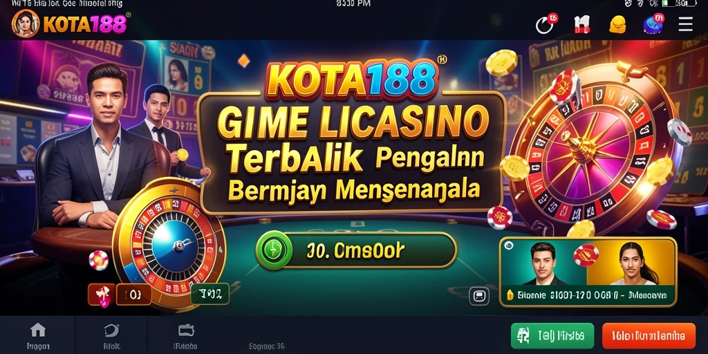 Gameplay KOTA188 dengan dealer Live yang profesional dan interaktif.