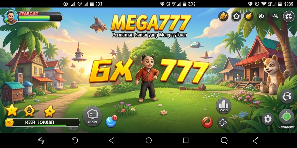 Tampilan gameplay seru dan penuh warna di MEGA777.
