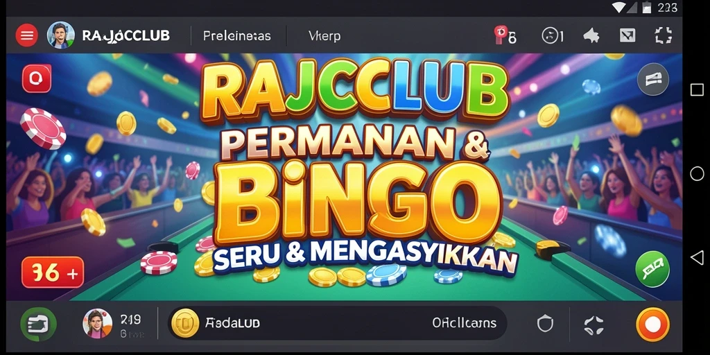 Screenshot permainan Bingo RAJACLUB yang menarik dan seru.