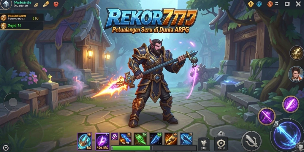 Tampilan menarik dari gameplay <strong>REKOR777</strong> dalam pertempuran ARPG.