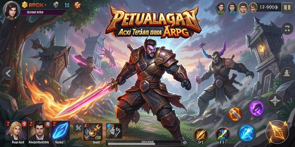 Tampilan seru dari gameplay RPOK yang menantang dan penuh aksi.