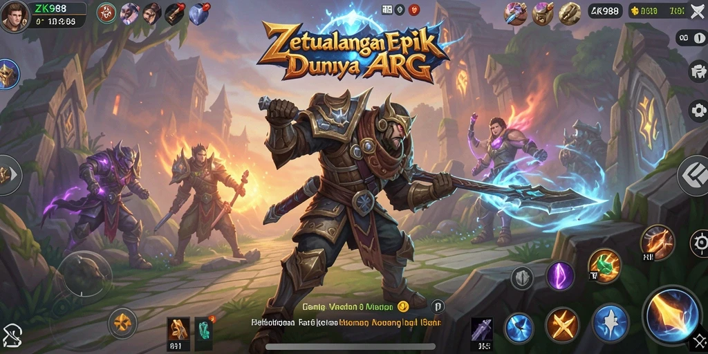 Tangkapan layar menampilkan aksi seru gameplay ARPG ZK988.