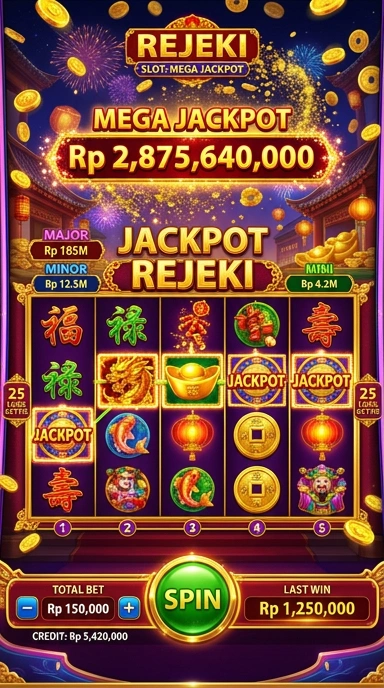 Tampilan antarmuka pengguna aplikai rejeki yang ramah.